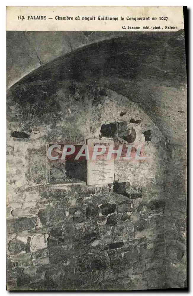 FALAISE — Zimmer, in dem Wilhelm der Eroberer 1027 geboren wurde — G. Jeanne Verlag-Fotograf Falaise - Vorderseite