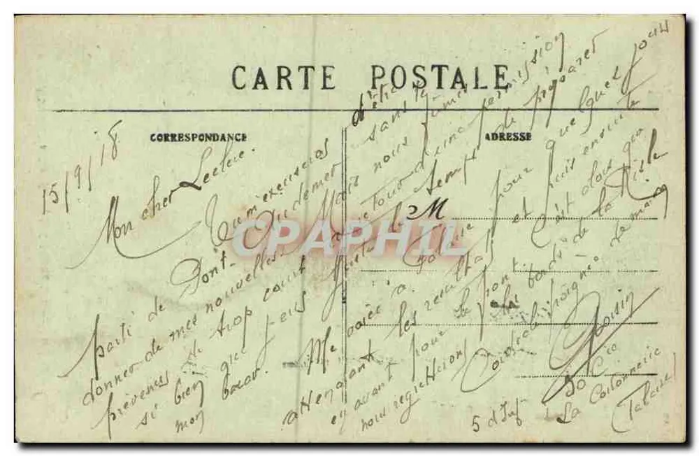 FALAISE — Zimmer, in dem Wilhelm der Eroberer 1027 geboren wurde — G. Jeanne Verlag-Fotograf Falaise - Rückseite