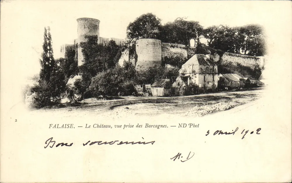 Falaise — Das Schloss, Ansicht von den Barcagnes — ND Phot - Vorderseite