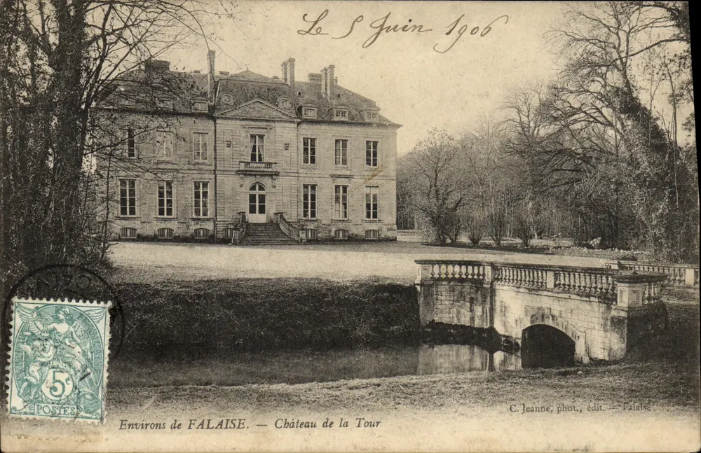 Um FALAISE — Schloss der Tour — C. Jeanne, Fotografie, Verlag — Falaise - Vorderseite