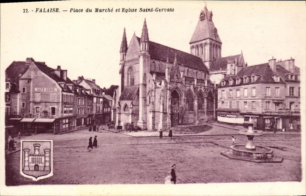 Klippe — Place du Marché und Église Saint-Gervais — SAFE DENIS - Vorderseite