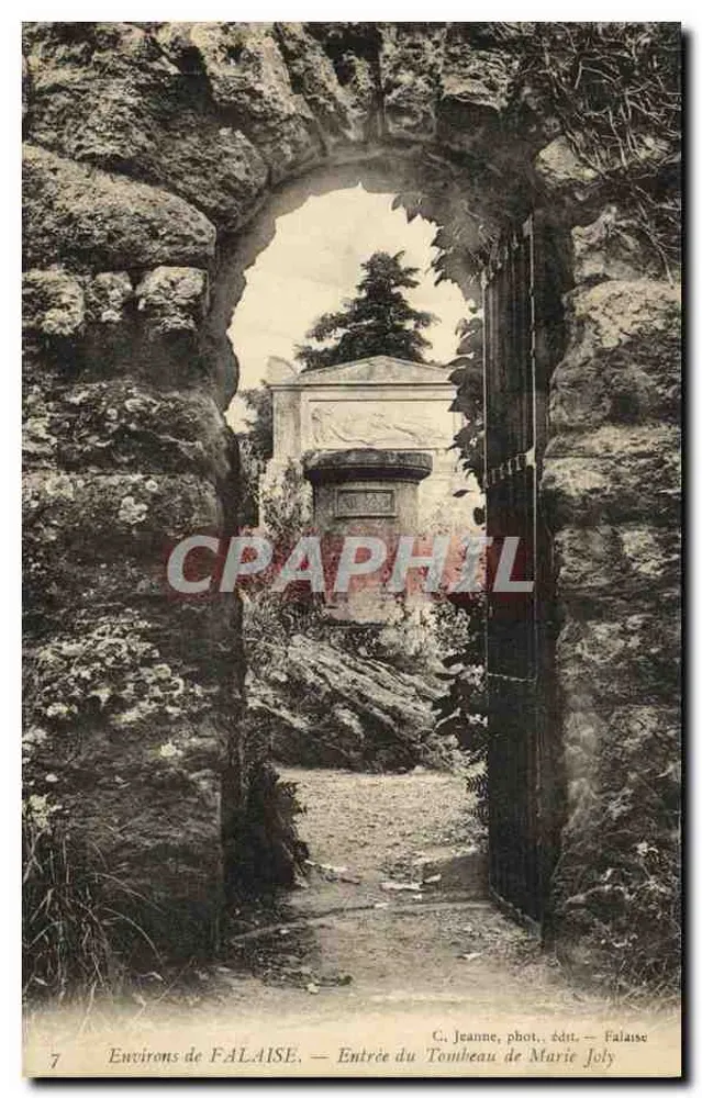 Umgebung von FALAISE — Eingang zum Grabmal von Marie Joly — C. Jeanne, phot., publ., Falaise - Vorderseite
