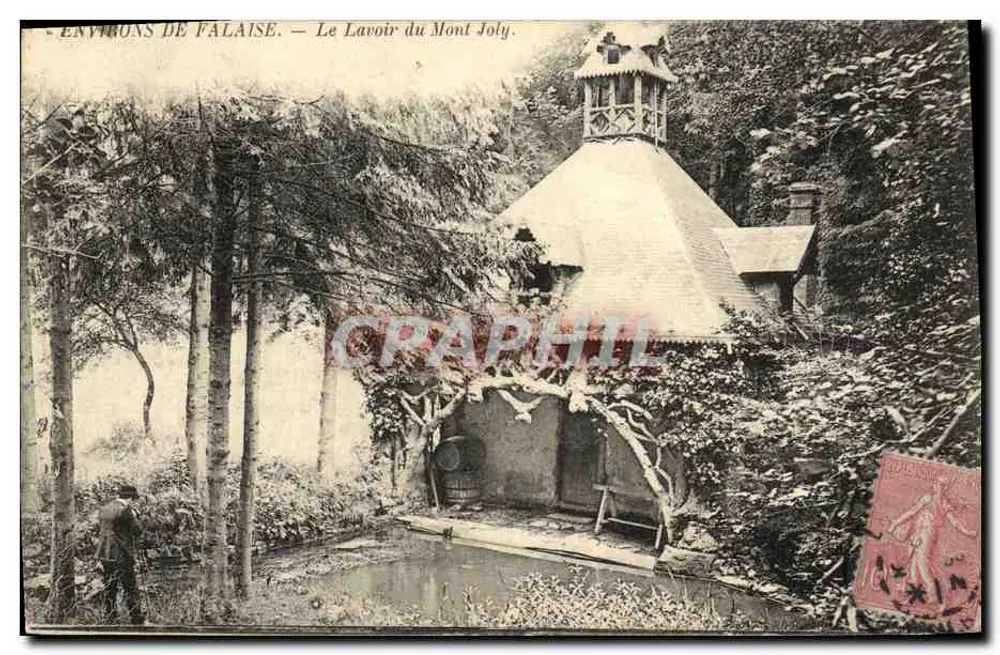 Umgebung von Falaise — Der Waschplatz des Mont Joly. — Verleger: P. Lefebvre, n° 9 - Vorderseite