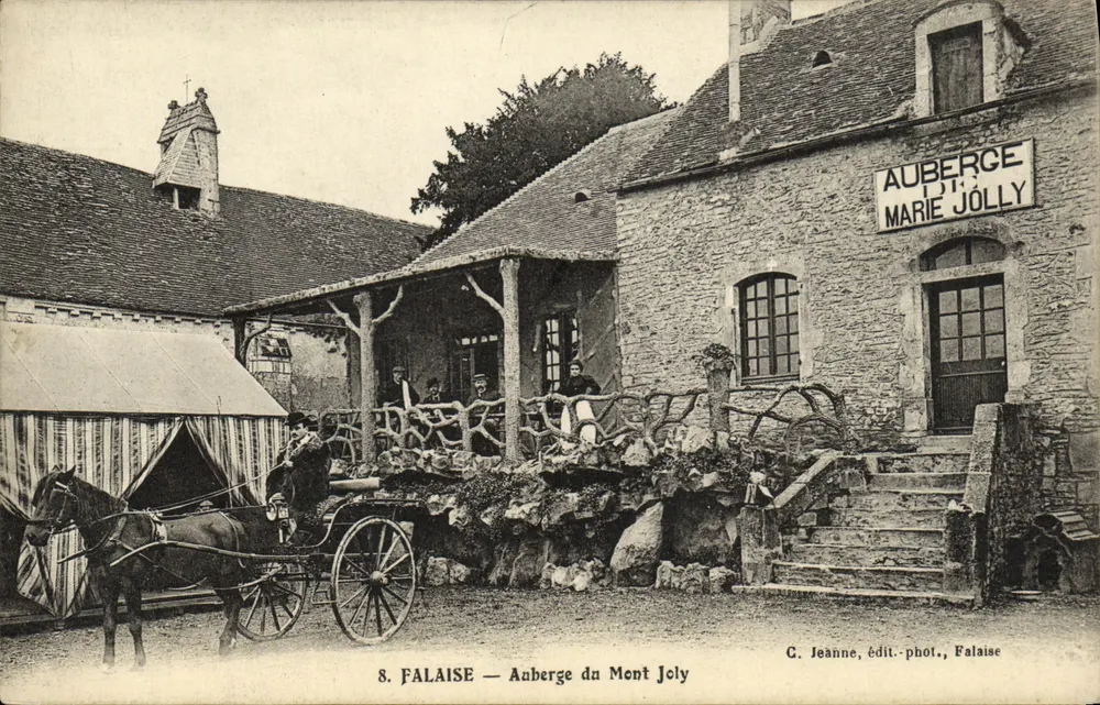 Falaise — Auberge du Mont Jolly — G. Jeanne, Verleger-Fotograf, Falaise - Vorderseite