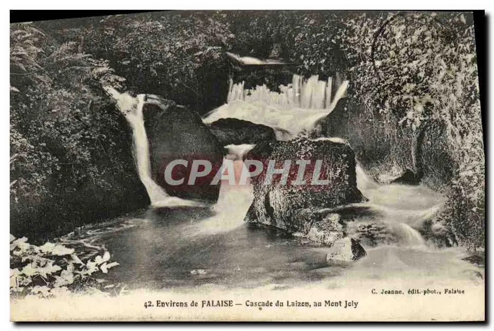 Umgebung von FALAISE — Laizen Wasserfall, am Mont Joly — C. Jeanne, Verlag-Fotograf, Falaise - Vorderseite