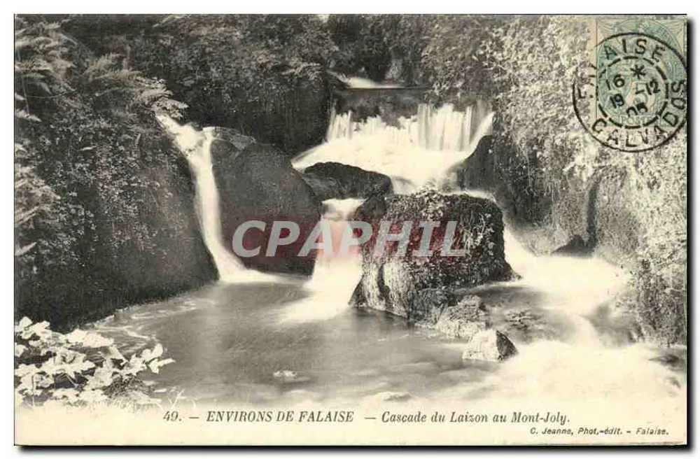 Umgebung von Falaise — Laizon-Wasserfall am Mont-Joly — C. Jeanne, Fotografie-Verlag - Falaise - Vorderseite