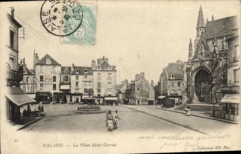 Falaise — La Place Saint-Gervais — Collections ND Phot - Frente