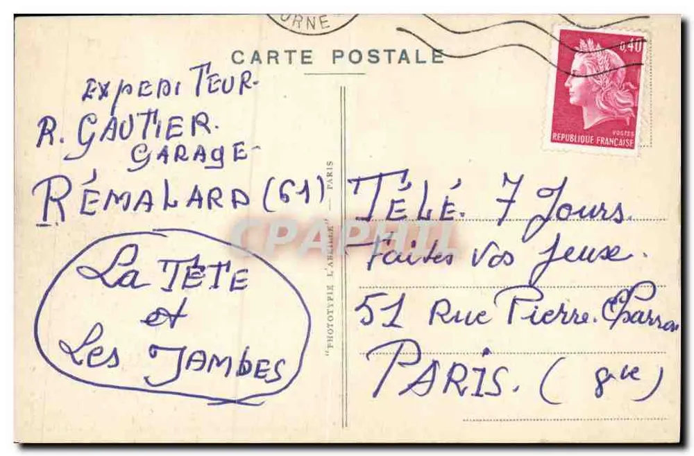 Falaise — Porta Philippe-Jean — editor Fototipia L'Abîme, n°20 - Verso