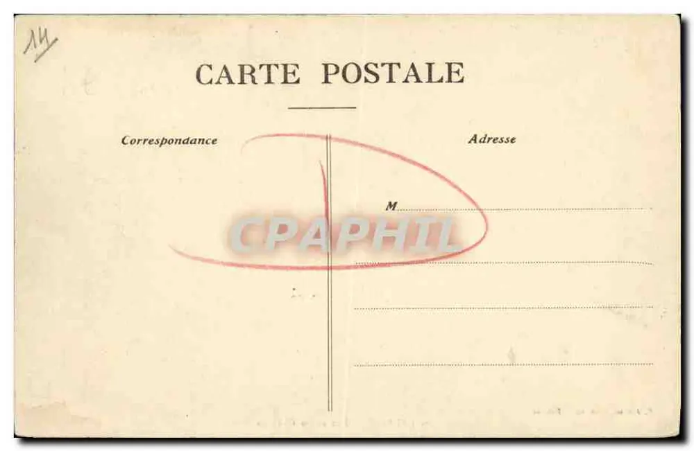 Falaise — Entrada do Castelo — C. Jeanne, fot.-édit., Falaise, n°40 - Verso