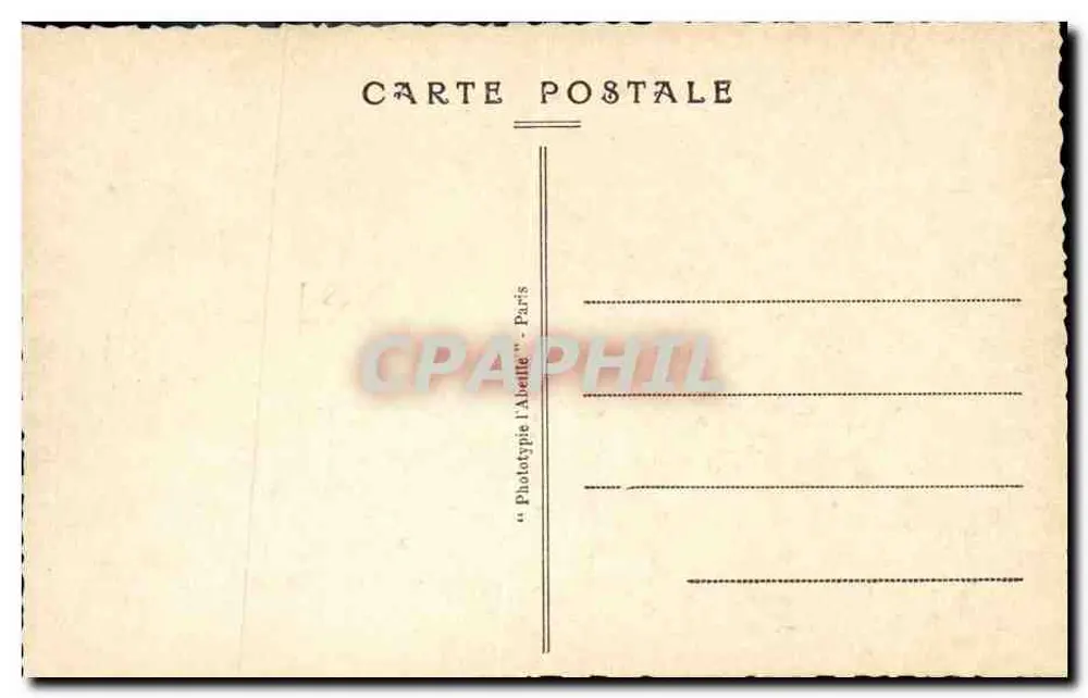 Falaise — Straße und Tor der Cordeliers — Phototypie l'Abetlie, Paris - Rückseite