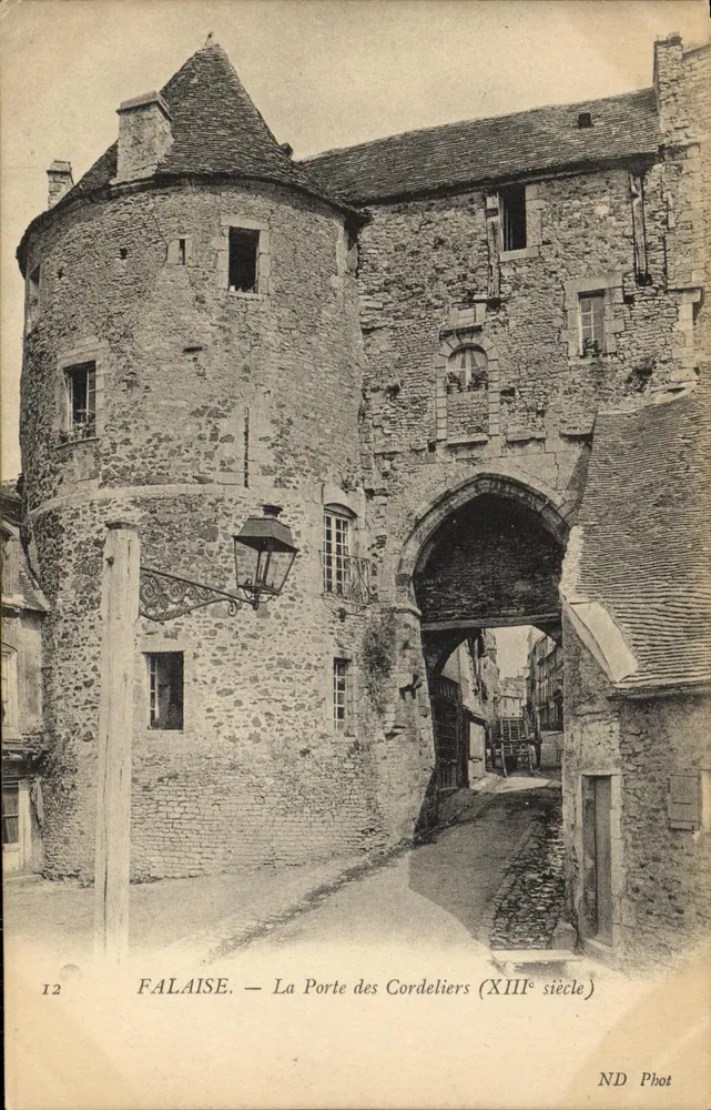 Falaise — Die Pforte der Cordeliers (13. Jahrhundert) — ND Phot, n°12 - Vorderseite