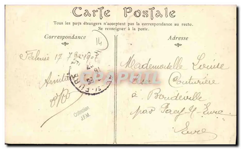 Falaise — La Rue d'Argentan — C. Jeanne, fot.-edit. - Falaise - Reverso