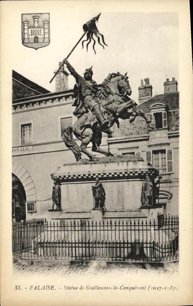 Falaise — Estátua de Guilherme o Conquistador (1027-1087) — editor G. Arrond, Nantes - Frente