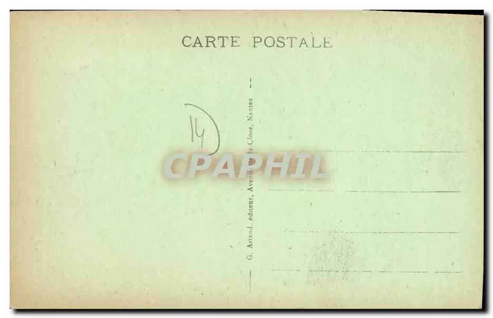 Falaise — Estátua de Guilherme o Conquistador (1027-1087) — editor G. Arrond, Nantes - Verso
