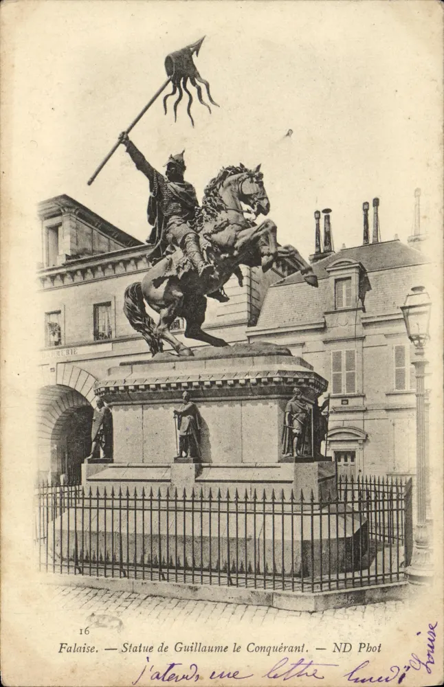 Falaise — Estatua de Guillermo el Conquistador — ND Phot - Anverso