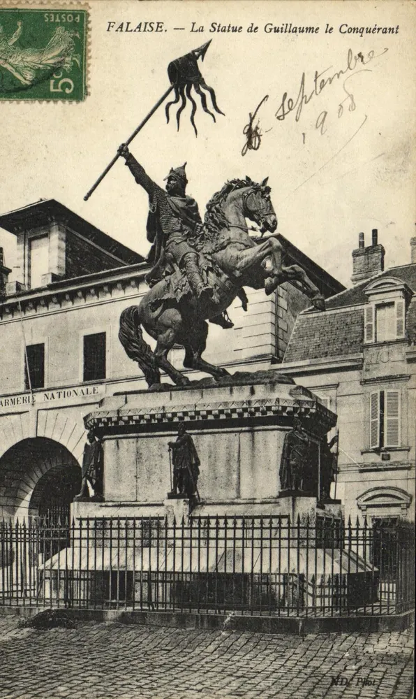FALAISE — A Estátua de Guilherme o Conquistador — Editor R.D. Piot, n° S31504 - Frente