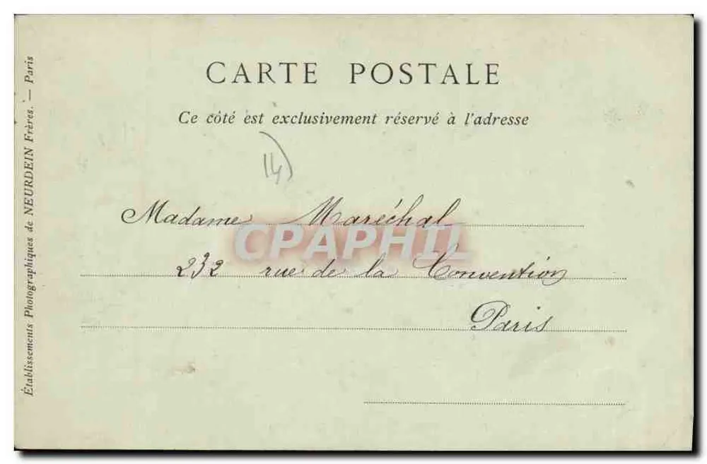 FALAISE — Die Bercagnes und die Schlossmauern — Collections ND Phot - Rückseite
