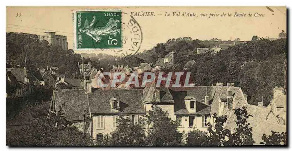 Falaise — Le Val d'Ante, Ansicht aus der Route de Caen — Verlag unbekannt, n° 35 - Vorderseite