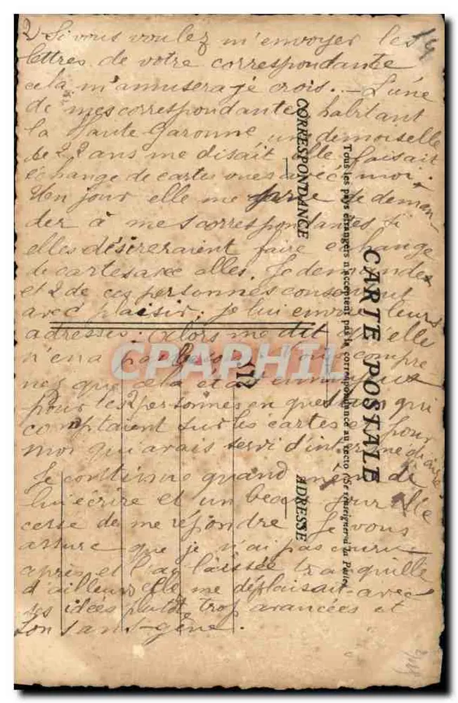 FALAISE (Calvados) — Vista geral e Ruínas — Patrie de Guillaume le Conquérant — Coleção E. Pesquis, fotografia, Laglio (Orne) - N° 474 - Verso