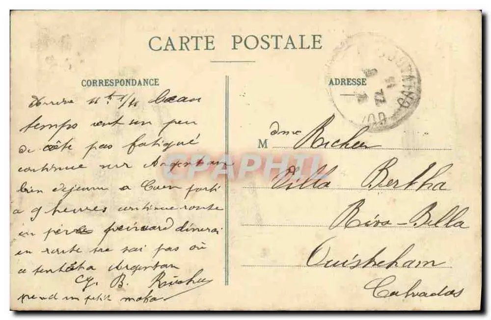 Falaise (Calvados) — Allgemeiner Blick vom Schloss aus — Édition A.V. n°104 - Rückseite