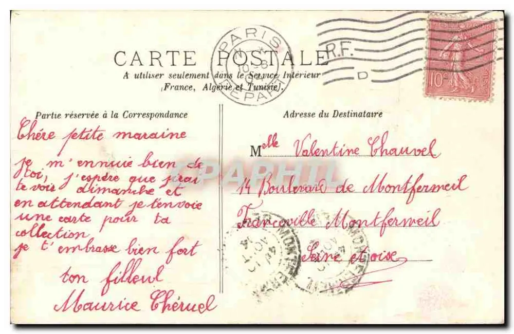 Ecke einer normannischen Farm (bei Falaise) — C. Jeanne, phot.-édit., Falaise - Rückseite