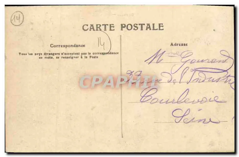 FALAISE, Felsen des Mont-Mura — Calvados — 343 — unbekannter Verlag - Rückseite