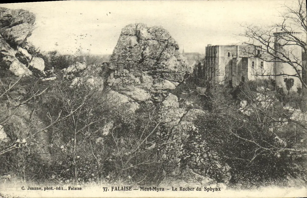 Falaise — Mont-Myra — Der Sphinxfelsen — C. Jeanne, phot.-edit., Falaise, n°37 - Vorderseite