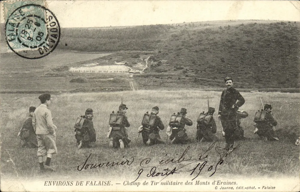 Umgebung von Falaise — Militärischer Schießplatz der Monts d'Eraïnes — C. Jeanne, Verleger-Fotograf - Falaise - Vorderseite