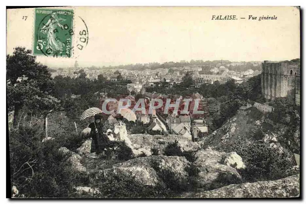 Falaise — Allgemeiner Blick — Unbekannter Verleger, Seriennummer 17 - Vorderseite