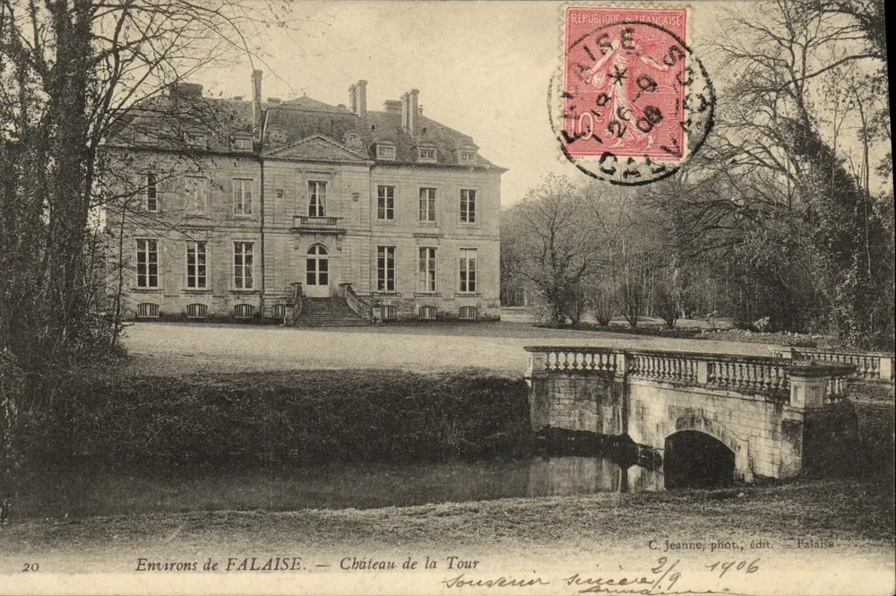 Umgebung von FALAISE - Schloss der Tour - C. Jeanne, Foto. Verlag Falaise - Vorderseite