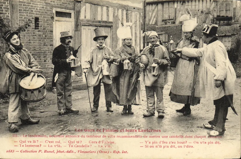 Die Gars von Falaise und ihre Laternen — Sammlung P. Bunel, Foto-Verlag, Vimoutiers (Orne) — n° 1683 - Vorderseite