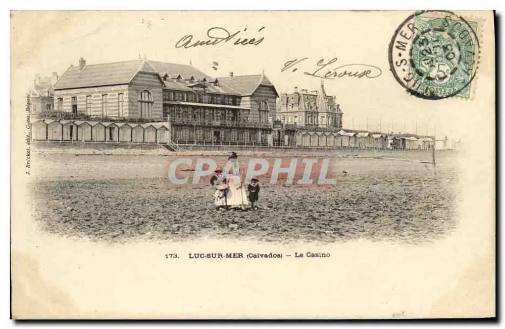 Luc-sur-Mer (Calvados) — A Casa de Jogos — J. Brevchet, Calvados, Departamento - Frente