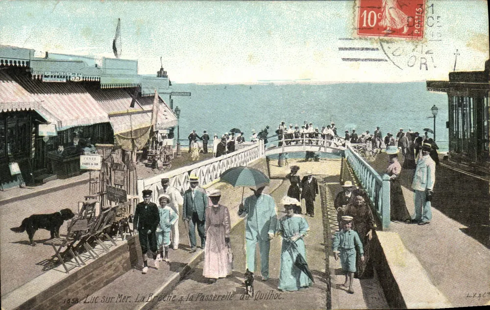 Luc Sur Mer - La Broche & die Brücke von Quilhoc — Verlag L.K. & Cie, n° 1859 - Vorderseite