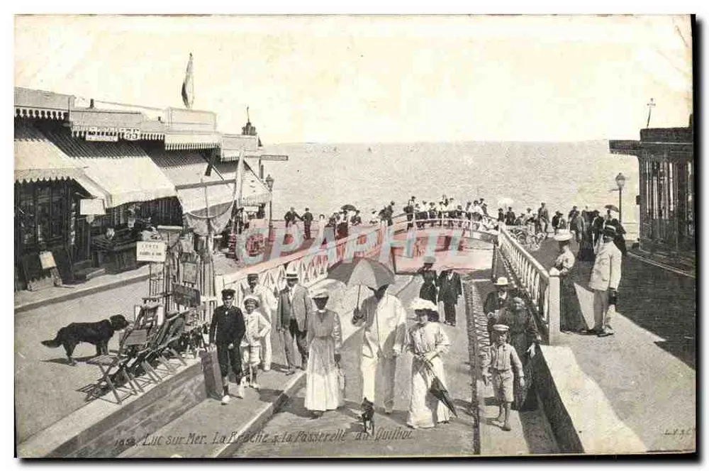 Luc sur Mer — La Fréchêche & la Passerelle — Verlag L. V. & Cie, n° 1468 - Vorderseite