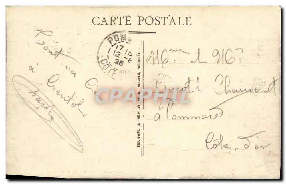 Luc-sur-Mer — Descida do Petit Enfor — Edit. Boucher, Bazar da Digue - Verso