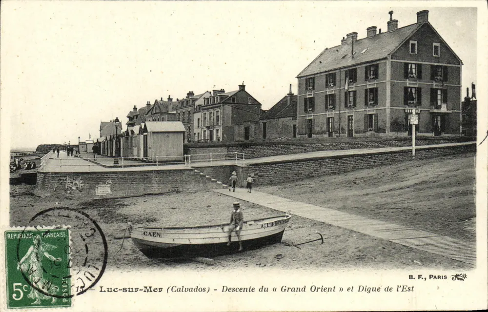 Luc-sur-Mer (Calvados) — Abstieg des « Grand Orient » und Ostdamm — B.F., Paris - Vorderseite