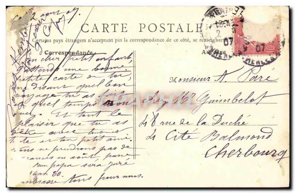Luc-sur-Mer (Calvados) — La Passerelle und die Digue — B.F., Paris - Rückseite