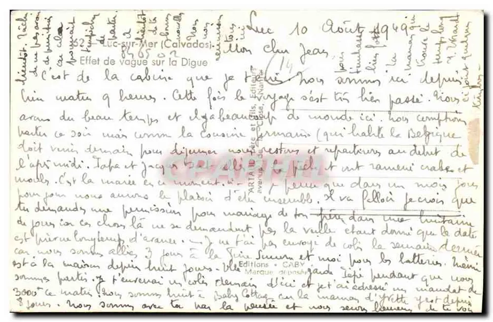 Efeito de onda na Digue — Luc-sur-Mer (Calvados) — Gibby - Verso