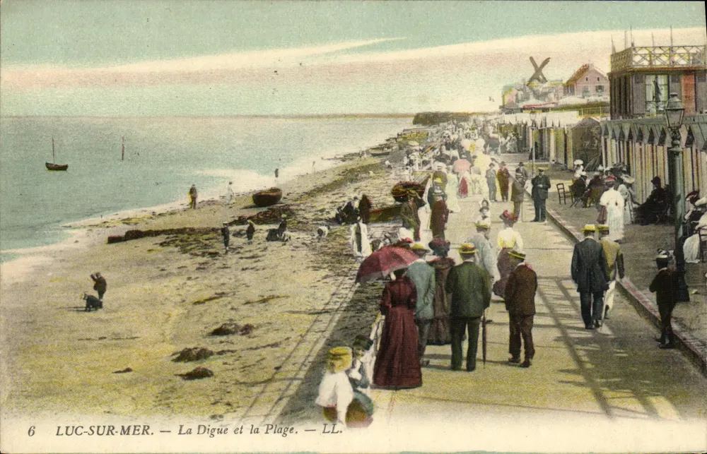 Luc-sur-Mer — A Digue e a Praia — LL. n°6 - Frente