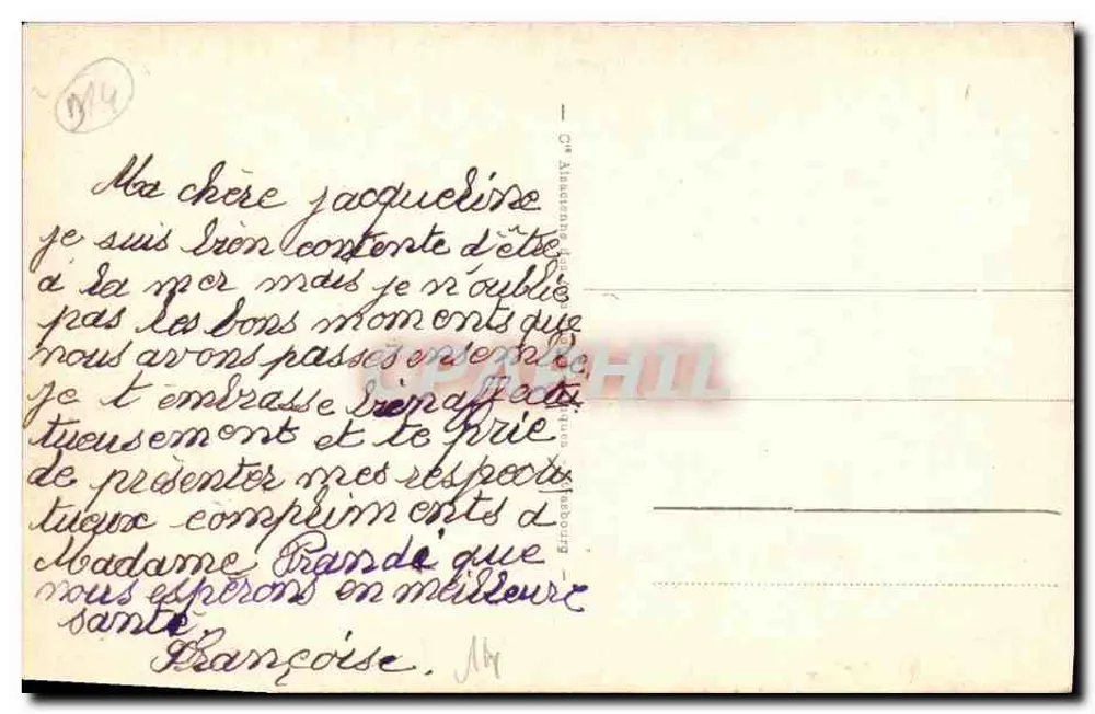 LUC-sur-MER — Na Digue - Verso