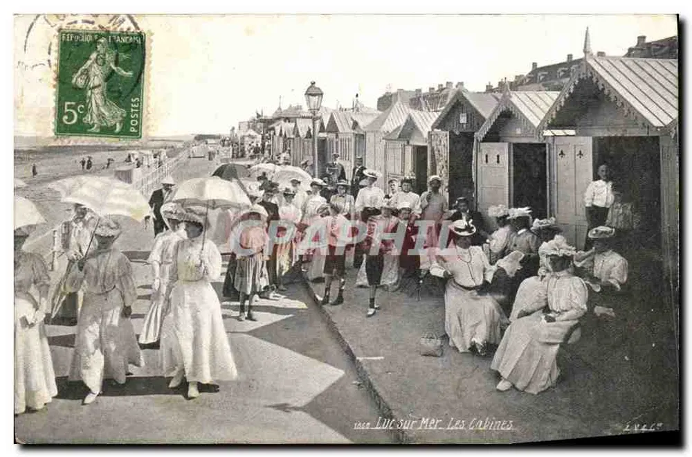 Lut sur Mer — As Cabines — Editor L.V. em Paris, n° L.V.667 - Frente