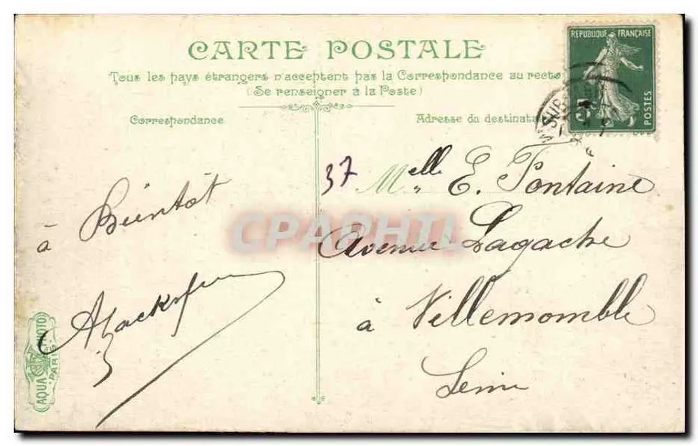 Luc-sur-Mer — A Digue diante do Casino — V. V. C. C. - Verso