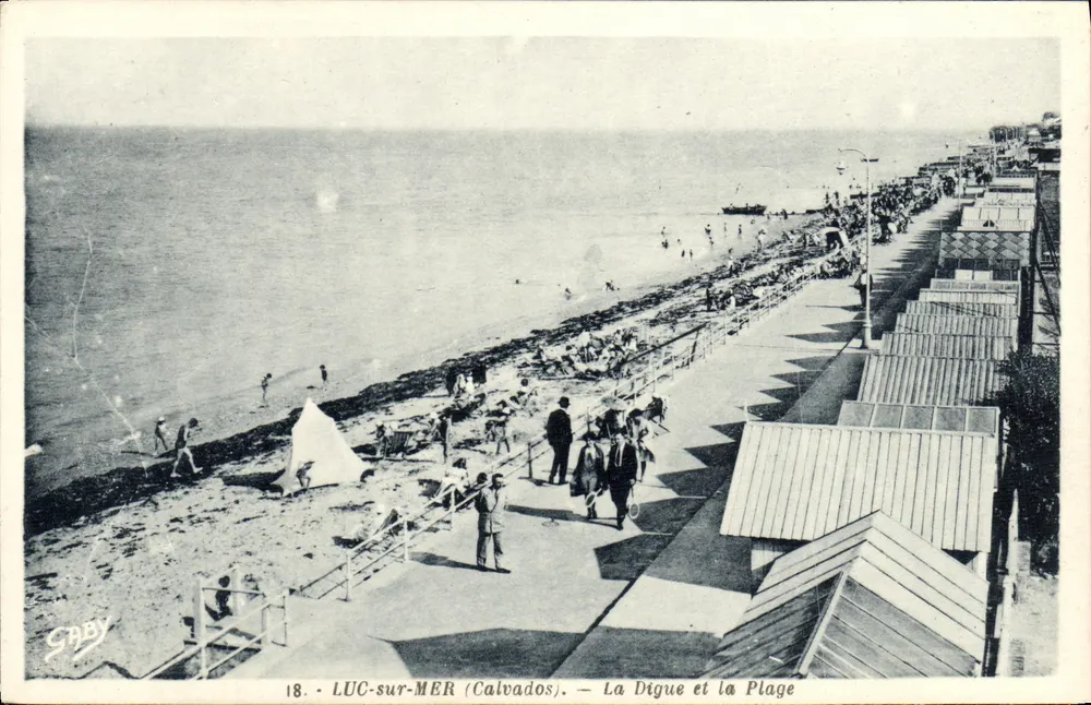 Luc-sur-Mer (Calvados) — A Digue e a Praia — Edição Gaby - Frente
