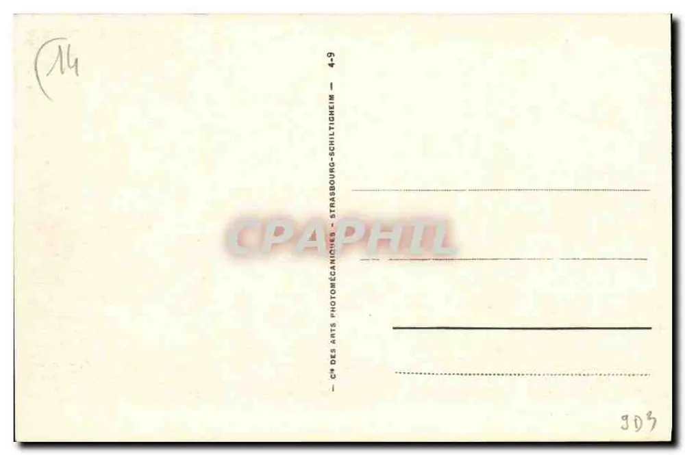 Luc-sur-Mer — A Digue — editor CH des Arts, Strasbourg-Schiltigheim, n° 103 - Verso