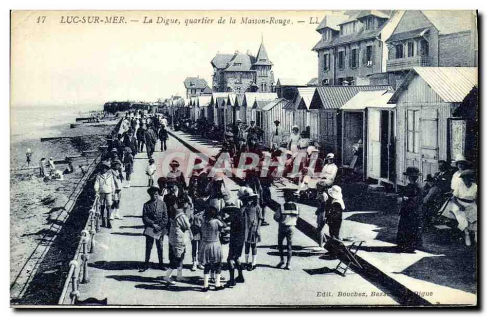 Luc-sur-Mer — La Digue, Viertel Masson-Rouge — Edit. Bouchez, Basse-Digue - Vorderseite