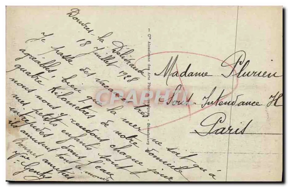 LUC-sur-MER — Na Dique — G. Alissac - Verso