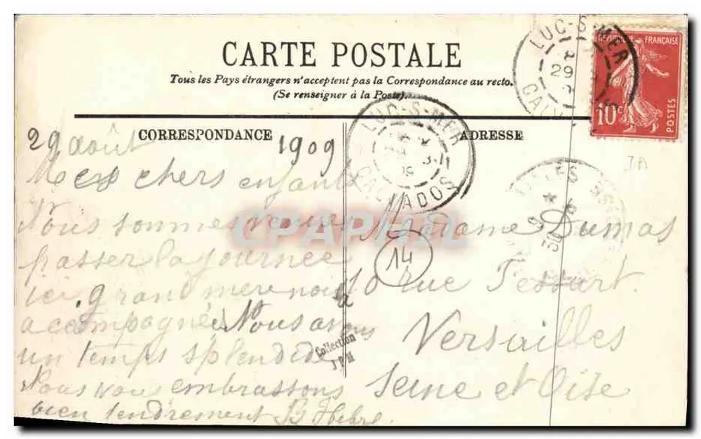 Luc-sur-Mer — La Digue — LL. - Verso