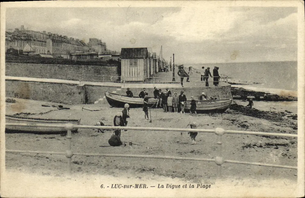 LUC-sur-MER — Die Mole und der Strand — G. Moutand, Verleger - Vorderseite