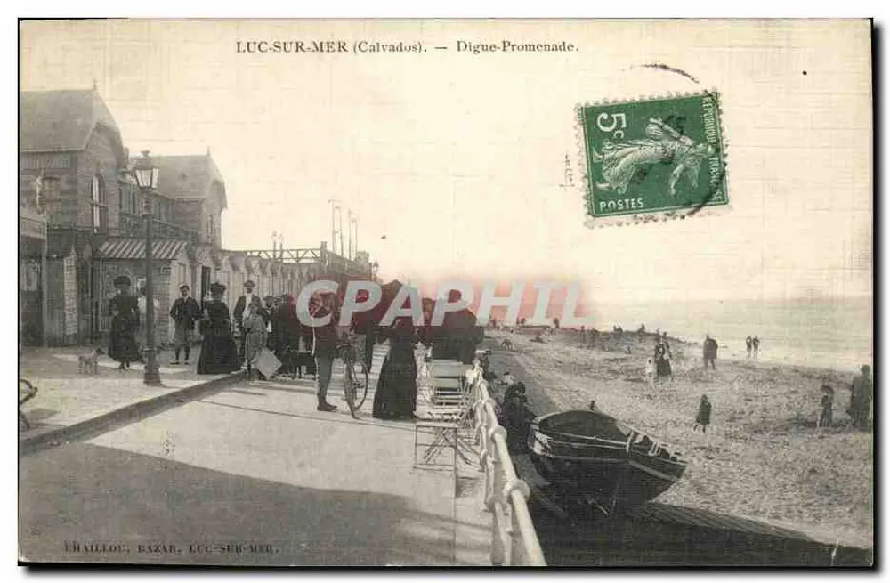 Luc-sur-Mer (Calvados) — Damm-Promenade — Échaillois Bazar, Luc-sur-Mer - Vorderseite