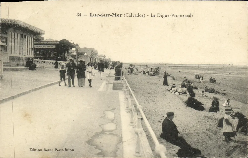 Luc-sur-Mer (Calvados) — De Digue-Promenade — Uitgave Bazar Paris-Bijou n°34 - Voorkant